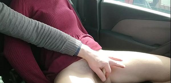  My student fingered his teacher wet pussy inside car on our way home from school - MissCreamy